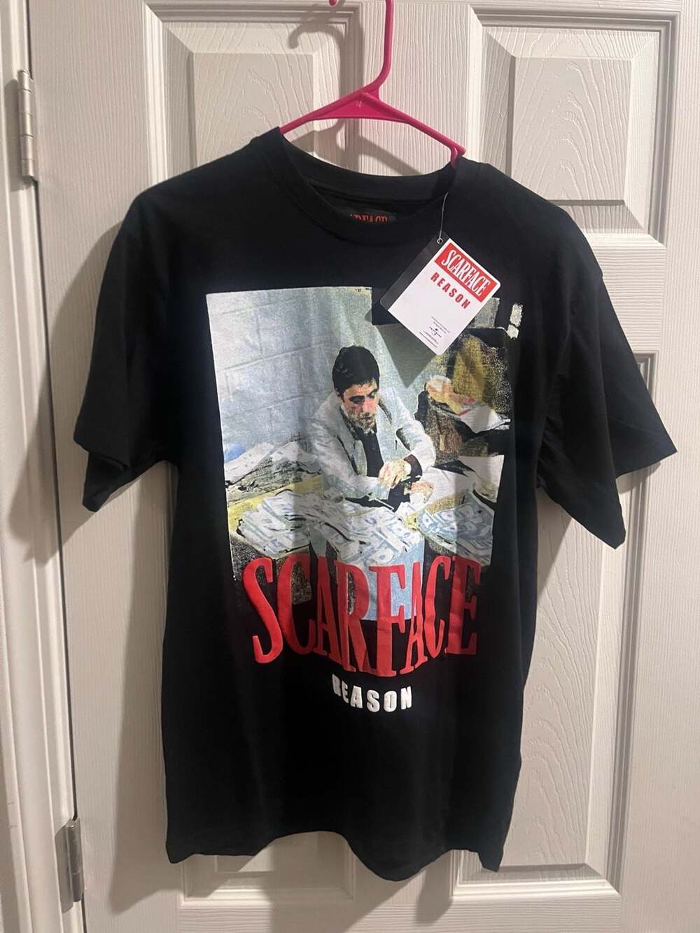 Reason Scarface Tony Montana Money Graphic T-Shirt Size M